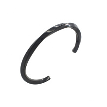 Fashion Jewelry Stainless Steel Plating Black Steel Bangle